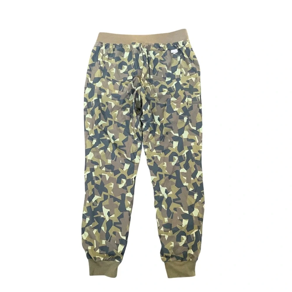 FIGS Zamora Lined Camo‎ Scrub Jogger Pants Women M Cargo Zip Pocket